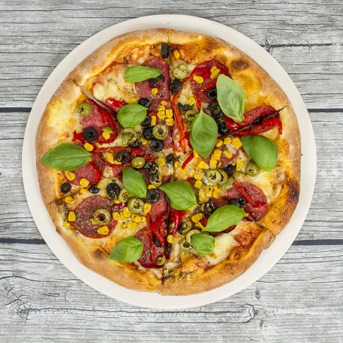 Kerek pizzasütőkő, kordieritból készült, 33 cm átmérőjű - 17