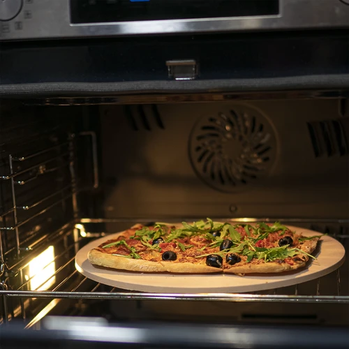 Kerek pizzasütőkő, kordieritból készült, 33 cm átmérőjű - 11
