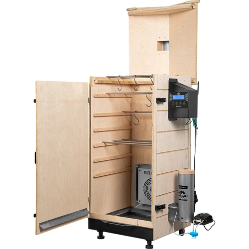Keret nélküli dragON PLYWOOD NATURE füstölő Wi-Fi-s vezérlővel, 200 L - 3