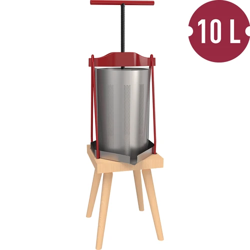 Keretes gyümölcsprés – fémkosárral, 10 l-es - 2