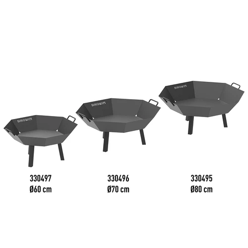 Kerti tűzrakó ø 70 cm – loft stílusú - 21