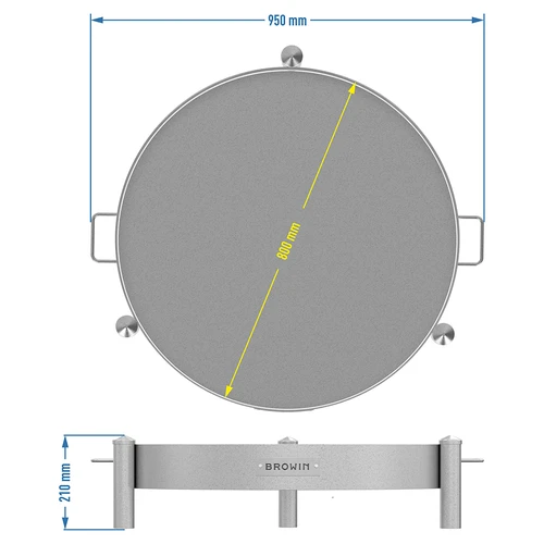 Kerti tűzrakó ø 80 cm, hegesztett - 10