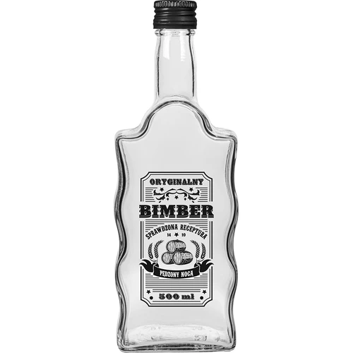 Klasztorna palack 500 ml, csavaros kupakkal, „Bimber” felirattal, 1 db - 3