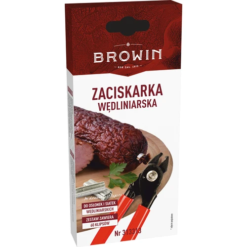Klipszelő fogó húskészítményekhez + 60 db klipsz - 3