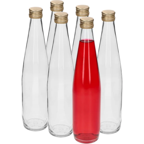 Klubowa palack 500 ml arany csavaros kupakkal, 6 darabos készlet - 3