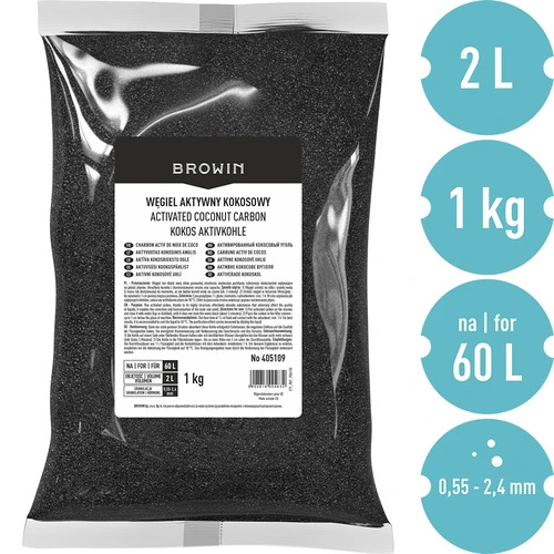 Kókuszhéj alapú aktív szén 1 kg - 3