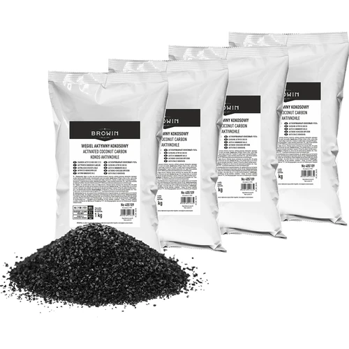 Kókuszhéjból készült aktív szén 1 kg x 4 - szett