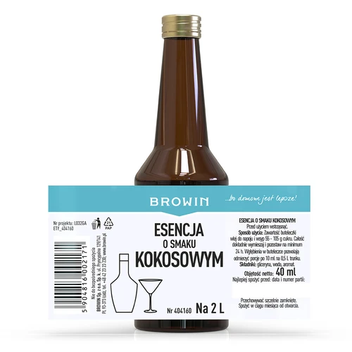 Kókuszízesítésű esszencia 2 literhez – 40 ml - 5