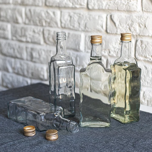 Kolostori palack 500 ml, csavaros kupakkal, színtelen - 6 db. - 5