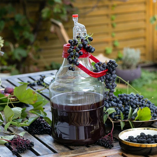 Könnyű, törhetetlen boros ballon, fogantyúval, 10 L - 8
