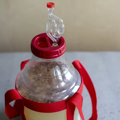 Könnyű, törhetetlen boros ballon hevederekkel, 10 L - 19