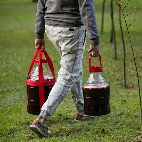 Könnyű, törhetetlen boros demizson fogantyúval, 20 L - 10