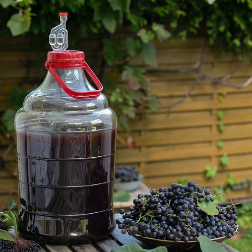 Könnyű, törhetetlen boros demizson fogantyúval, 20 L - 7