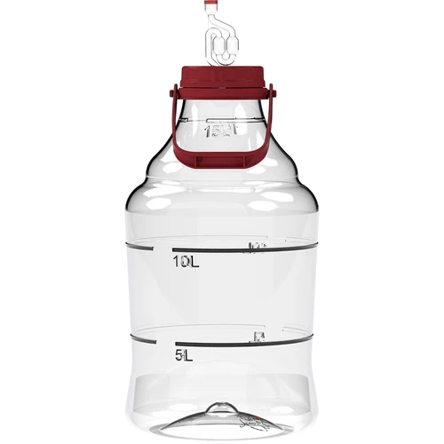 Könnyű, törhetetlen, fogantyús boros ballon, 15 L