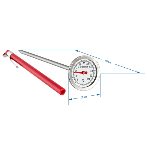 Konyhai hőmérő (0 °C-tól +100 °C-ig) 12,3 cm - 2