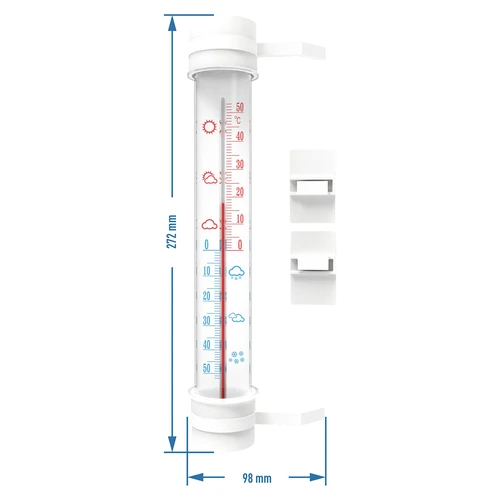 Kültéri hőmérő (-50°C-tól +50°C-ig) 27 cm, mix - 2