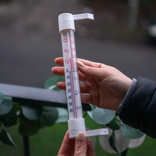 Kültéri hőmérő, fehér (-50°C-tól +50°C-ig) 18 cm - 4