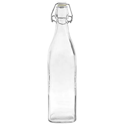 Kwadrat palack hermetikus zárással, 0,5 l