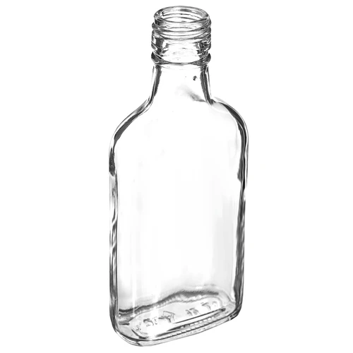 Lapos üvegpalack házi likőrökhöz 200 ml - 10 db - 3