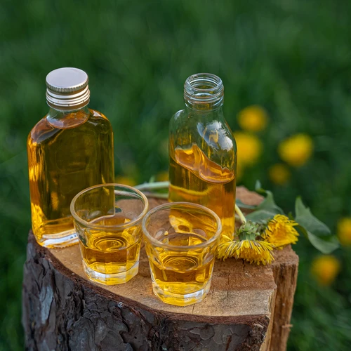 Lapos üvegpalack házi likőrökhöz 200 ml - 10 db - 5