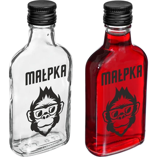 Laposüveg 200 ml, csavarzárral, „Majom” mintával, 1 db - 2