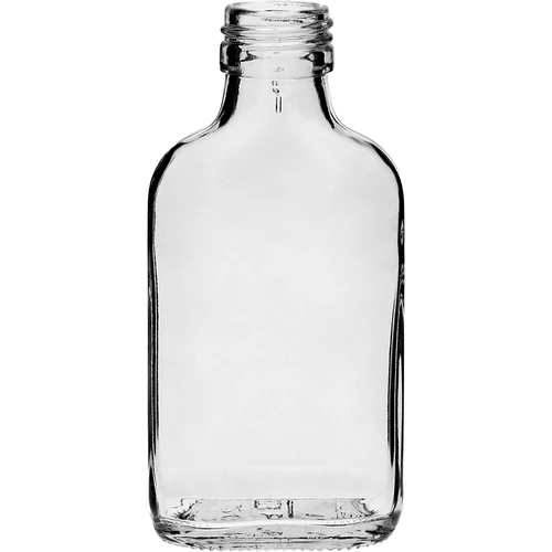 Laposüveg formájú, 100 ml-es likőrös üveg - 10 db - 2