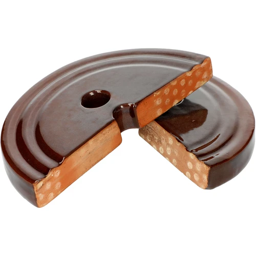 Leszorítókő hordókhoz, kőedényből készült, fi 22 cm