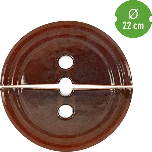 Leszorítókő hordókhoz, kőedényből készült, fi 22 cm - 4