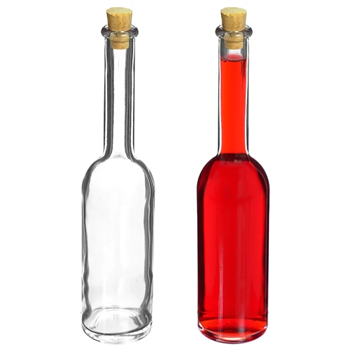 Likőrös üveg 100 ml-es 6 db+ 6 parafadugó - 6