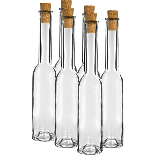 Likőrös üveg 200 ml, 6 db + 6 dugó 23/18