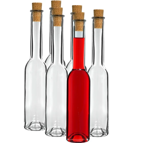 Likőrös üveg 200 ml, 6 db + 6 dugó 23/18 - 2