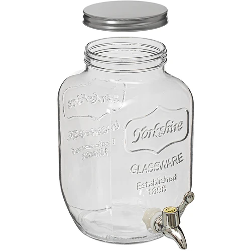 Limonádéadagoló, csappal – üveg, 4 L - 2