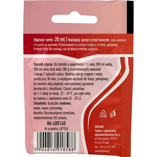Malaga borélesztő, 20 ml - 2