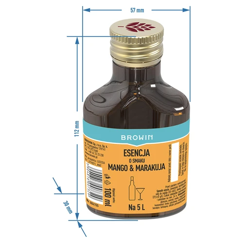 Mangó & maracuja ízű esszencia 5 l-hez, 100 ml - 6