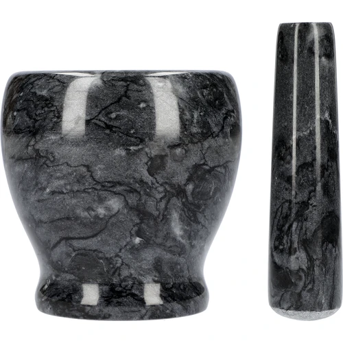 Márvány konyhai mozsár, fekete, Ø 10,5 cm - 4