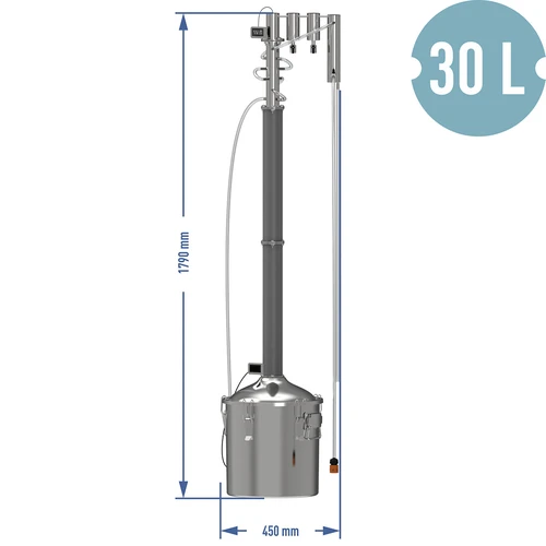 Moduláris Convex elektromos desztilláló 30 l – Perun - 19