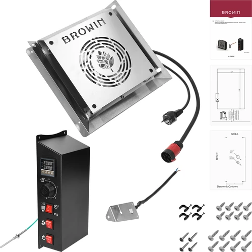 Modulkészlet digitális termosztáttal - dragON 2,7 kW, kerti füstölőkhöz - 2