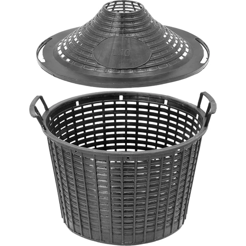 Műanyag kerti kosár, 10 l-es ballonhoz, fedéllel - 2