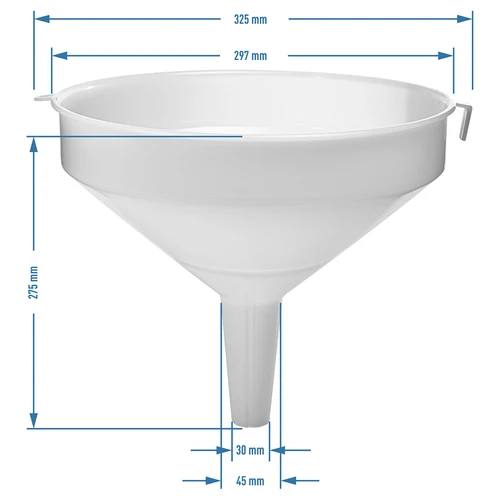 Műanyag tölcsér, Ø 30 cm - 3