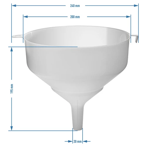 Műanyag tölcsér Ø20 cm - 2