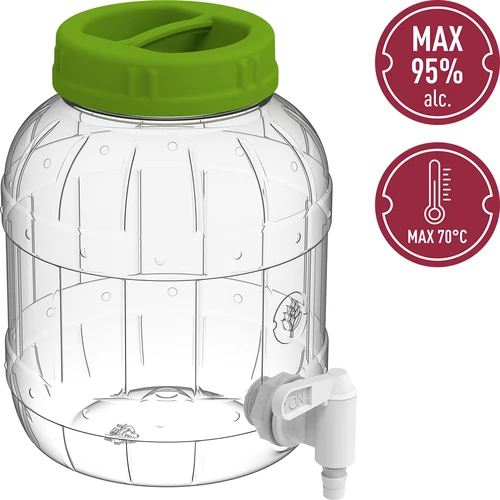 Multifunkciós csapos befőttesüveg 3 l - 5