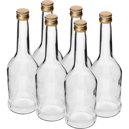 Napoleon üvegpalack 500 ml, fi28-as csavaros kupakkal, 6 db