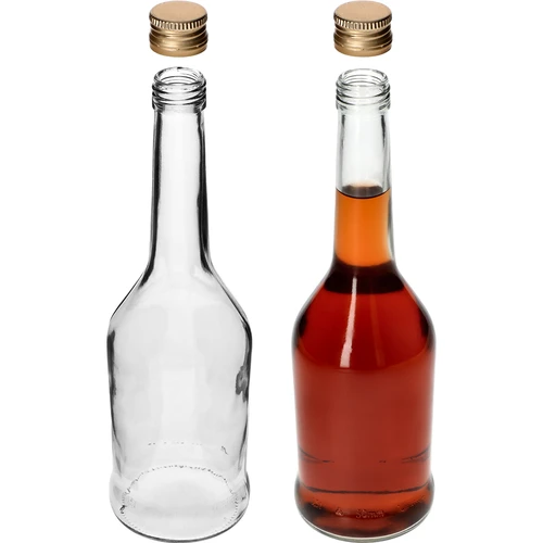 Napoleon üvegpalack 500 ml, fi28-as csavaros kupakkal, 6 db - 5
