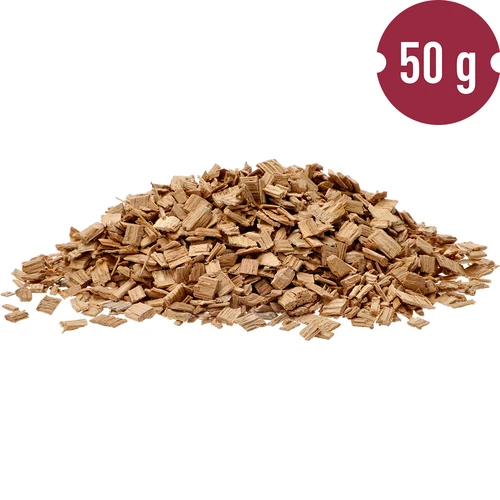 Natúr tölgyforgács alkoholok aromásításához (whisky, fehérbor), 50 g - 5