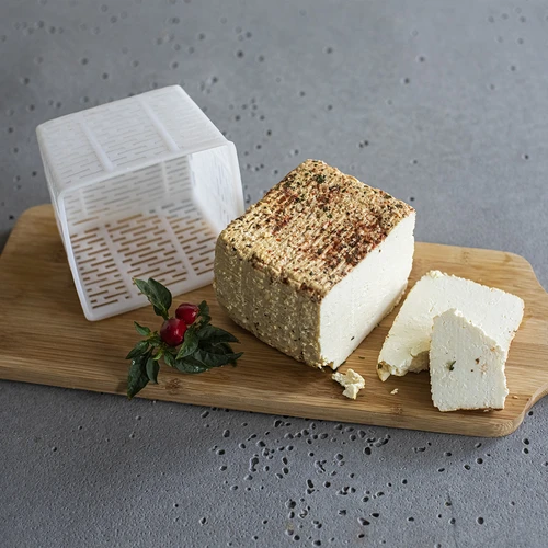 Négyzet alakú sajtkészítő forma 11 x 11 x 8,5 cm, 500 g-hoz - 3