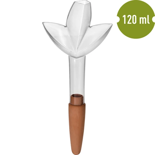 Növényöntöző – átlátszó levél kerámia tüskével, 120 ml - 2