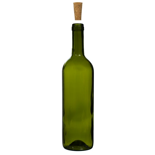 Olívazöld borospalack 0,75 L - 8 db-os zsugorfóliás csomag - 4