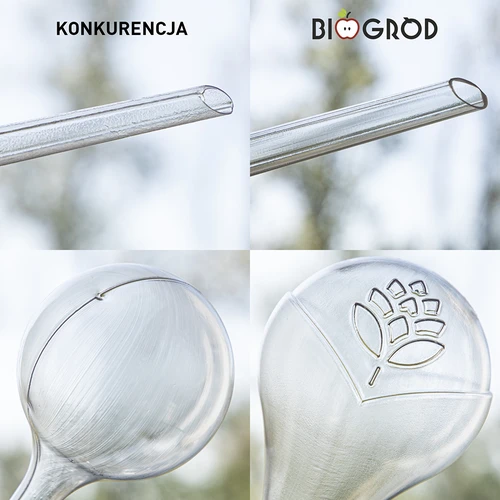 Öntözőgömbök, átlátszó, 400 ml, 4 db - 13