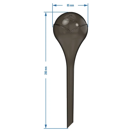 Öntözőgömbök növényekhez, áttetsző fekete, 400 ml, 2 db - 5