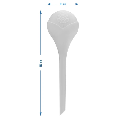 Öntözőgömbök növényekhez, fehér félátlátszó, 400 ml, 4 db - 5